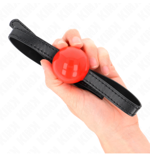 Bâillon boule rouge KINK avec boule de 4 cm – photo 4
