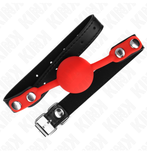 Red Silicone Ball Gag 4 cm KINK – image 1