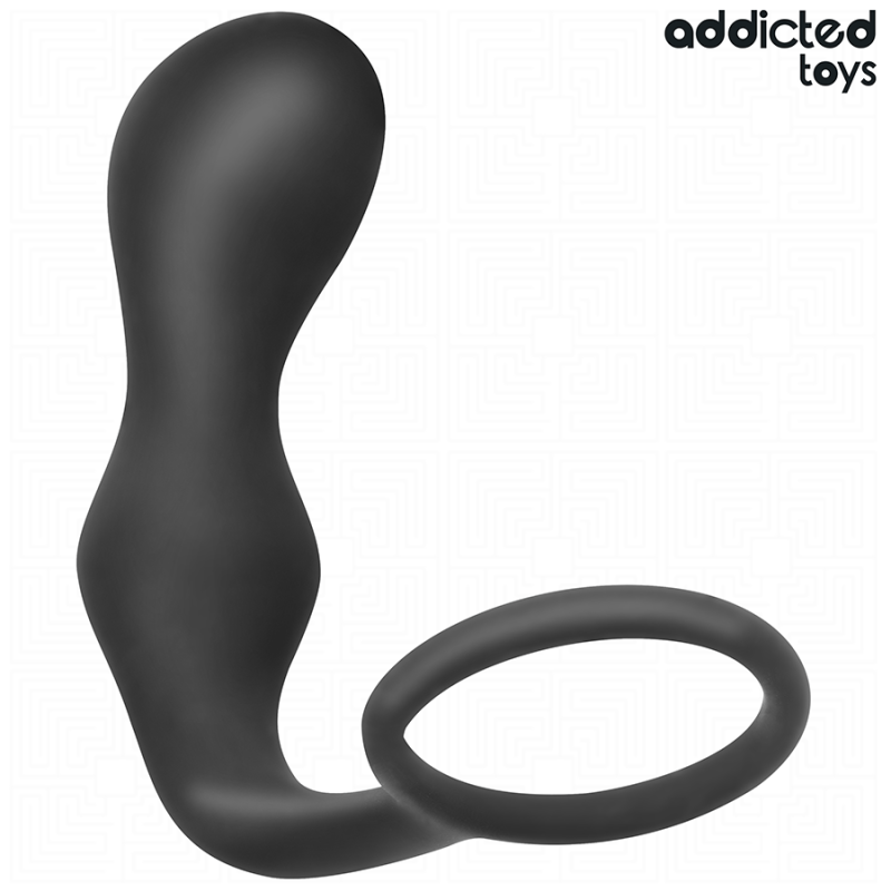 Addicted Toys anale plug met ring Model 3 van siliconen – foto 1