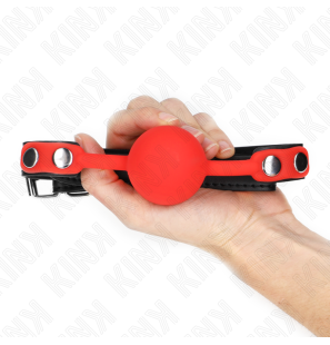 Rode siliconen balgag 4 cm KINK – foto 4