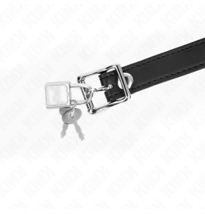 4 cm silicone ball gag with padlock and adjustable strap – image 4