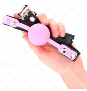 Light-up silicone ball gag, 4 cm, 60 x 2 cm – image 4