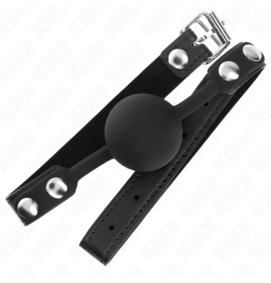 Bâillon boule en silicone 4 cm avec sangle réglable – Modèle 1 – photo 2