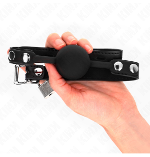 Silicone Ball Gag with Padlock KINK Model 1 – 4 cm – image 3