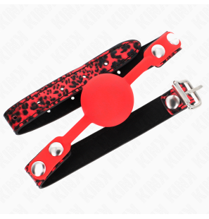 Bâillon boule en silicone 4 cm avec sangle réglable – Modèle 2 – photo 2