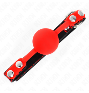 Bâillon boule en silicone 4 cm avec sangle réglable – Modèle 2 – photo 3
