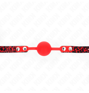 Bâillon boule en silicone 4 cm avec sangle réglable – Modèle 2 – photo 4