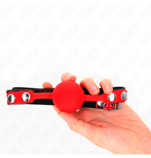 Bâillon boule en silicone 4 cm avec sangle réglable – Modèle 2 – photo 5