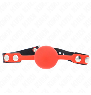 Bâillon boule en silicone avec cadenas 4 cm KINK Model 2 – photo 1