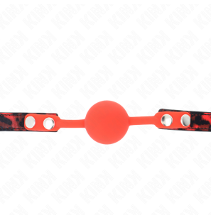 Bâillon boule en silicone avec cadenas 4 cm KINK Model 2 – photo 3