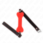 Red bone gag for adults, 12 cm – image 1 Red bone gag for adults, 12 cm – image 1