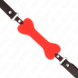 Red bone gag for adults, 12 cm – image 4 Red bone gag for adults, 12 cm – image 4