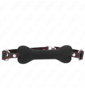 KINK Bone Gag 12 cm – bâillon noir – photo 1
