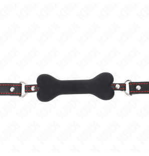 KINK Bone Gag 12 cm – schwarzer Mundknebel – Bild 3