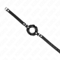 Adjustable lip gag with black leather strap, 39-58 cm – image 3 Adjustable lip gag with black leather strap, 39-58 cm – image 3