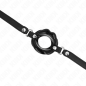 Adjustable lip gag with black leather strap, 39-58 cm – image 4 Adjustable lip gag with black leather strap, 39-58 cm – image 4