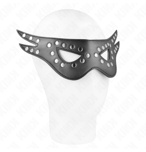Kunstlederen masker KINK Model 1 – 27 x 13 cm – foto 1