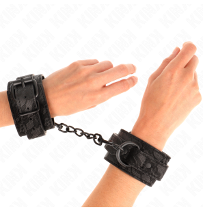 Bracelets de poignet réglables en dentelle noire 19-26 cm – photo 1