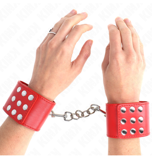 Adjustable Red Wristbands for Adults 19-24 cm – image 1