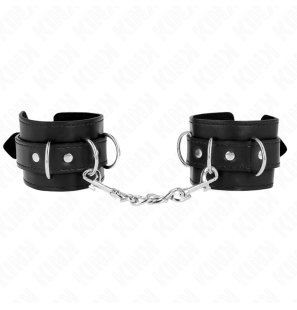 Verstellbare schwarze Handgelenkriemen mit 3 D-Ringen 17,5-25 cm – Bild 2