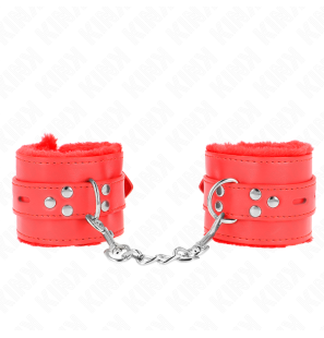 Bracelets de poignet KINK rembourrés avec détails rouges et sangle réglable – photo 2