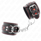 Bracelets de poignet noirs réglables avec cœur rouge KINK 21-28 cm – photo 3