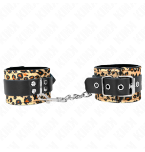 Bracelets de poignet réglables en cuir à imprimé léopard 18-29 cm – photo 2