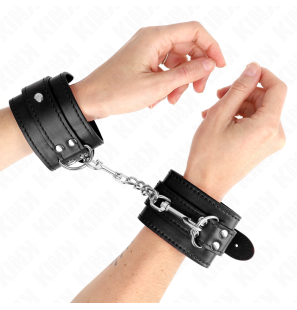 Bracelets de poignet noirs réglables 20-23 cm pour adultes – photo 1