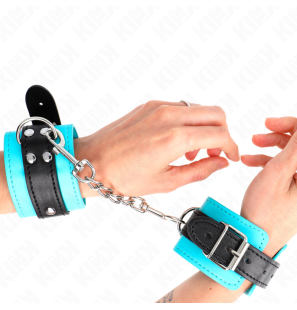 Adjustable Wrist Cuffs with Blue Lining 20-28 cm – image 1