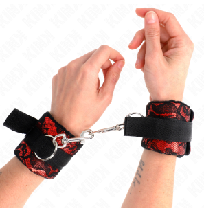 KINK rood-zwarte polsbandjes met Scandal-design – foto 1