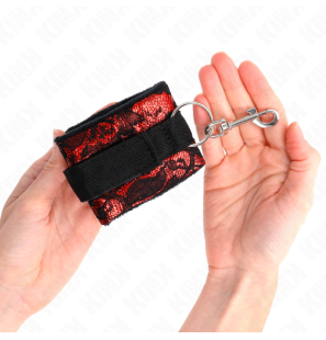 Bracelets de poignet KINK rouges et noirs au design Scandal – photo 4