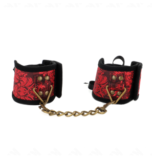 Bracelets de poignet rouges et noirs avec nœud 24,5 x 6,5 cm – photo 2