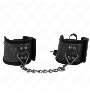 Zwarte polsbandjes met strikdetail KINK Scandal Design 24,5 cm – foto 2