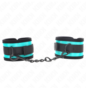 KINK regulowane czarno-niebieskie opaski na nadgarstki 18-32 cm – zdjęcie 2