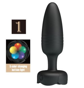 Pretty Love Tarion – korek analny z wibracjami i światłem LED 12,5 cm – zdjęcie 1