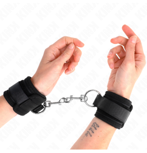 Bracelets de poignet noirs réglables 18-35 cm pour adultes – photo 1