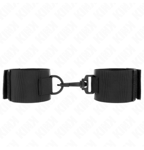 Black nylon wristbands for adults – image 2