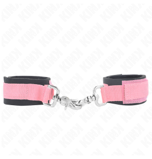 Pink Adjustable Neoprene Wrist Cuffs 22-34 cm – image 2