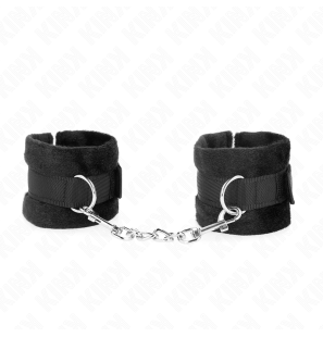 KINK Black Beginner Wrist Cuffs – 30 x 7 cm – image 2