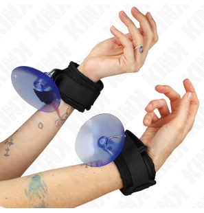 Bracelets de poignet noirs réglables avec ventouse 29-40 cm – photo 1