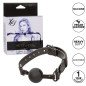 Calexotics Nocturnal, czarny silikonowy knebel kulkowy 3,75 cm – zdjęcie 2
