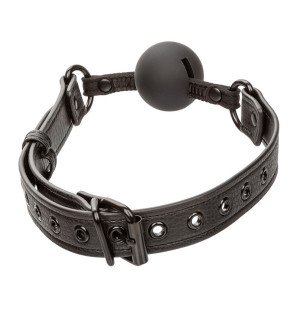 Calexotics Nocturnal, czarny silikonowy knebel kulkowy 3,75 cm – zdjęcie 3