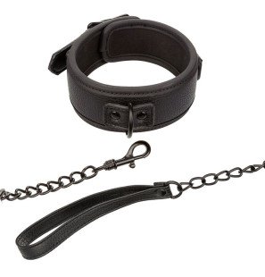 Calexotics Nocturnal Adjustable Leather Collar with Lead – image 1