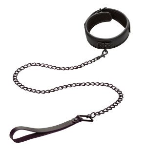 Calexotics Nocturnal Adjustable Leather Collar with Lead – image 3