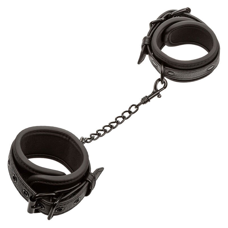 Verstellbare Lederhandfesseln, schwarz, von CalExotics – Bild 1 Verstellbare Lederhandfesseln, schwarz, von CalExotics – Bild 1