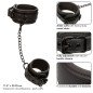 Calexotics, manchettes de cheville réglables en cuir noir – photo 4