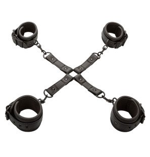 Connecteur de hogtie réglable en cuir noir CALEXOTICS – photo 1