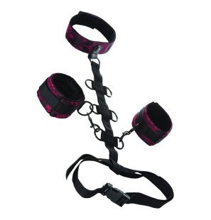 Menottes pour poignets et chevilles CALEXOTICS avec support de nuque 50,75 cm – photo 1