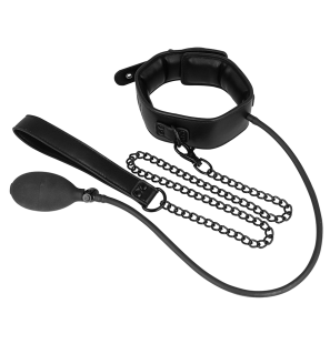 Inflatable bondage collar with chain – image 5
