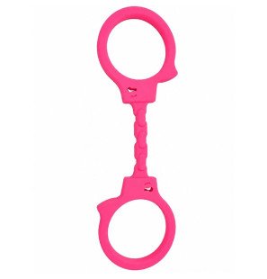 Diablo Picante rosa Silikon-Handfesseln für intime Wellness – Bild 1